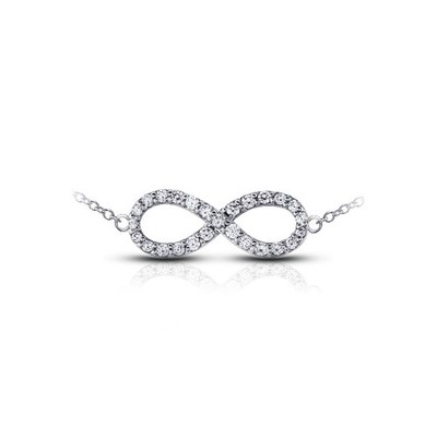 0,56 Karat E VS2 Rundschliff natürliche zertifizierte Diamanten Platin Anhänger + Kette