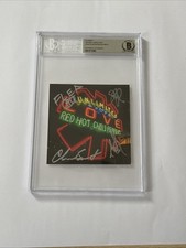 Red Hot Chili Peppers Signed Unlimited Love Kiedis Frusciante BGS COA Slab RHCP