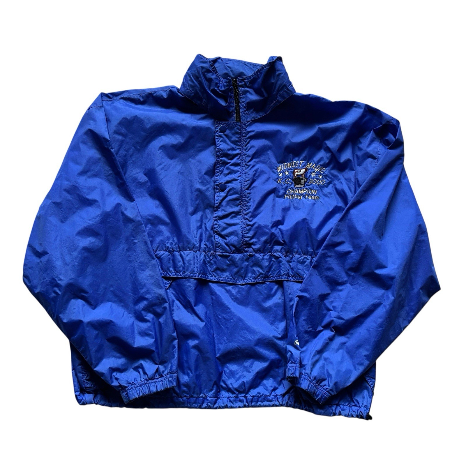 Mens Vintage Jacket USA Rawlings Smock Style Retro Indie Festival XXL 48 image 2