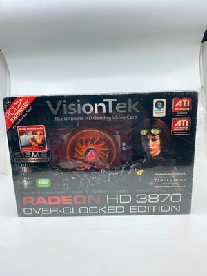 NEW SEALED Vistiontek ATI Radeon HD 3870 PCIe OC Ed Video Graphics Card