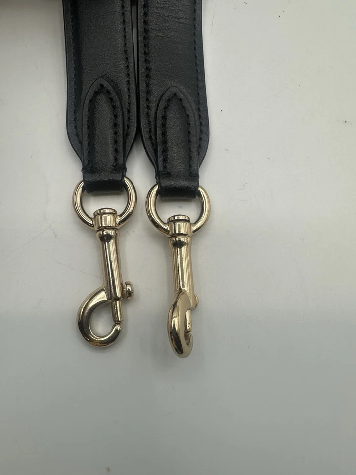 Сменный ремень через плечо Coach черная прошитая кожа - Изображение 2 из 4