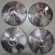 1961 1962 Ford Car Fairlane Poverty Dog Dish Hub Caps Set 9 12 61 62