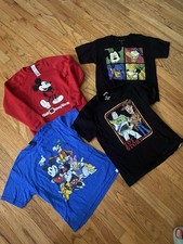 Set Of 4 Disney Tops Medium Mickey Mouse Characters Toy Story