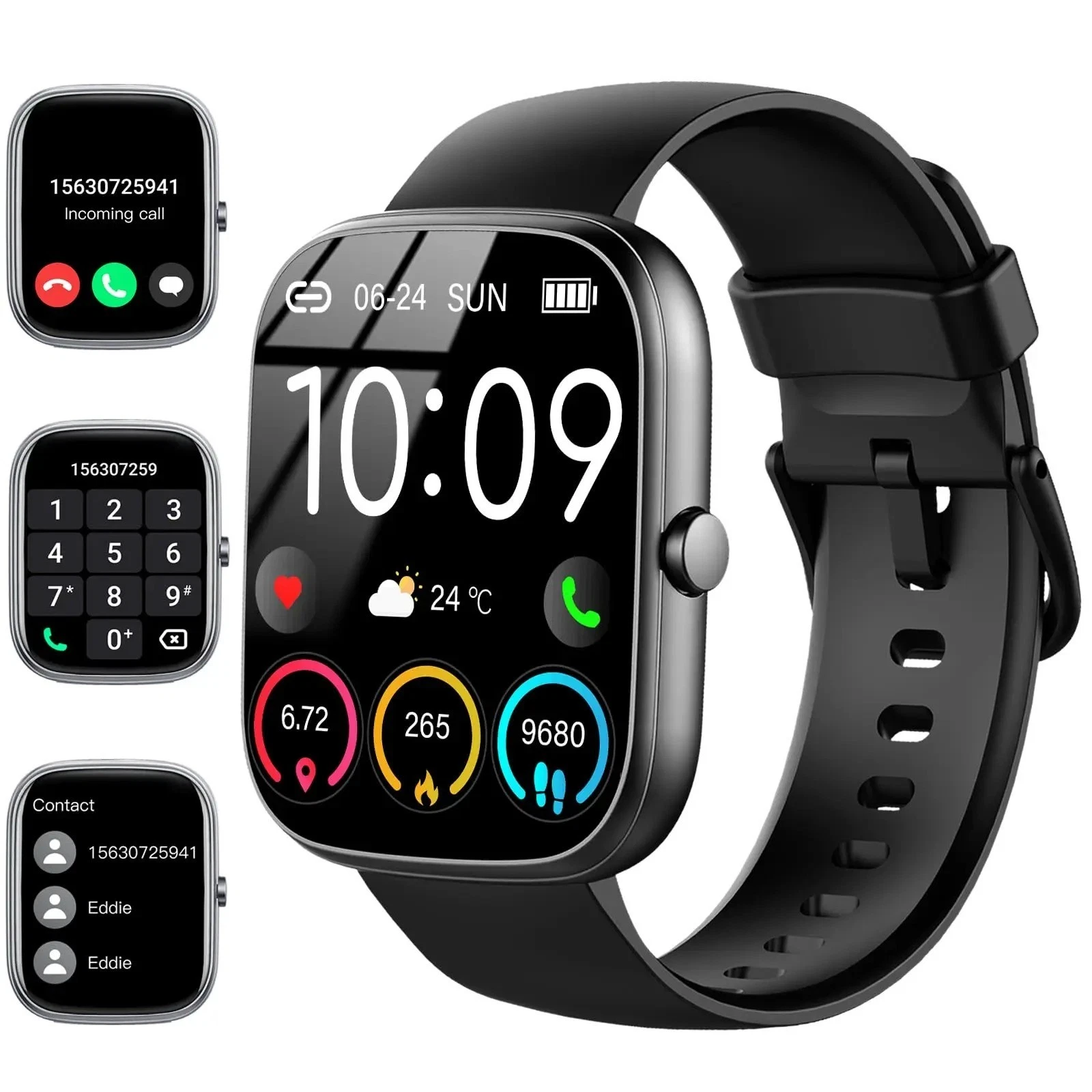 Smart Watch Men Women Fitness Tracker Blood Pressure Heart Rate Sport Watches UK