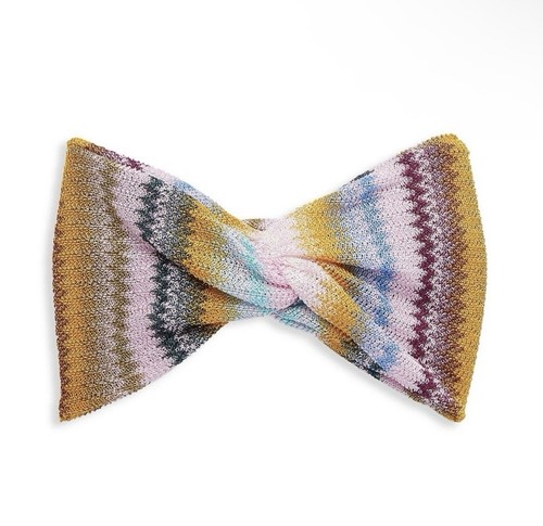 U26520 with tags Authentic MISSONI Multicolor Knit Zigzag HEADBAND 1 G1N