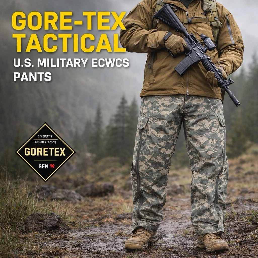 US Military ECWCS Gen III GoreTex Pants Large Reg ACU Digital Waterproof Camo
Opens in a new window
