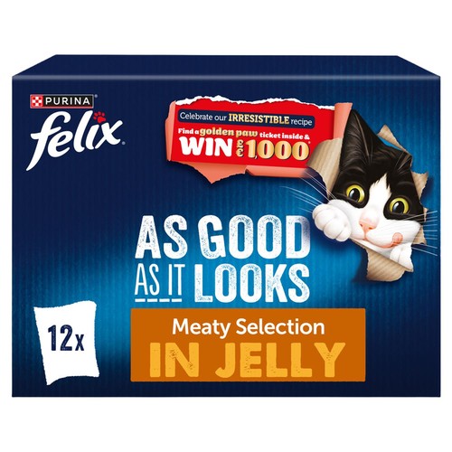 Felix As Good As It Looks Mokra karma dla kotów dla dorosłych Mięsisty wybór w galaretce - opakowania zbiorcze - Zdjęcie 7 z 30