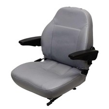 Replacement Gray Seat w/armrests Fits Exmark, Fits Toro Zero Turn Mowers
