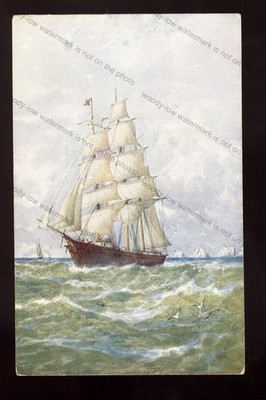 iw311 - Isle of Wight - Homeward Bound, off the Needles - Postkarte 5,5''x3,5''