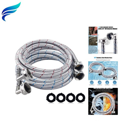 #ad #ad High Pressure 6FT Stainless Steel Washer Hose Set Burst Proof amp; Color Coded $38.99