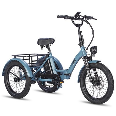 E-Dreirad Klappbar e-Dreirad 20 Zoll 3-Rad Elektrofahrrad mit Korb 48V FAFREES