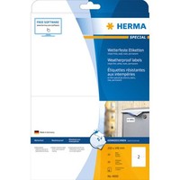 Herma Wetterfeste Folienetiketten 4597 Weiß 97,0 X 42,3 Mm, 40 Blatt (4008705045