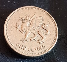 2000 one pound coin- Welsh dragon 