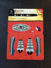 2007 Wizkids Pirates Sabre 046 Rise Of The Fiends Unpunched Common