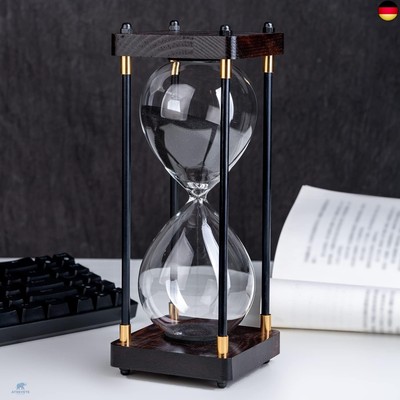 Große Sanduhr, Sanduhr-Timer 60 Minuten, Vintage-Holz-Sanduhr-Timer, Moderne