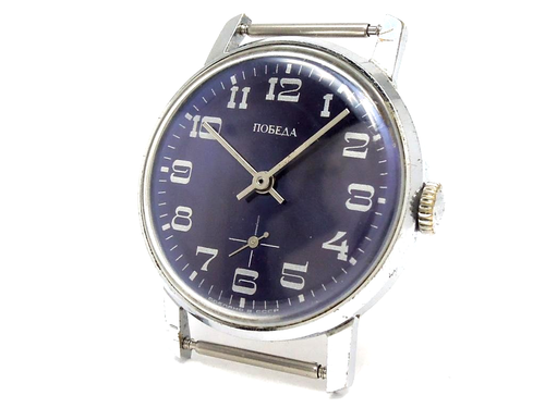 VINTAGE SOVIET RUSSIA USSR WRIST MENS WATCH POBEDA ZIM MECHANICS WORKING RARE - Picture 8 of 16