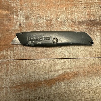 Vintage Stanley 99E Retractable Box Cutter Utility Knife made in USA