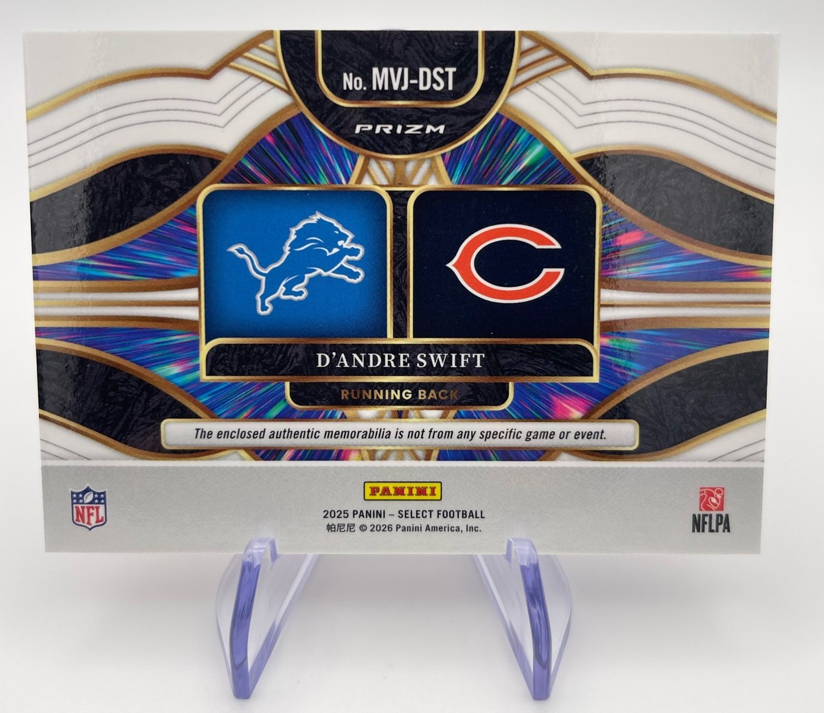 2025 Panini Select #MVJ-DST D'Andre Swift Multiverse Jerseys Blue