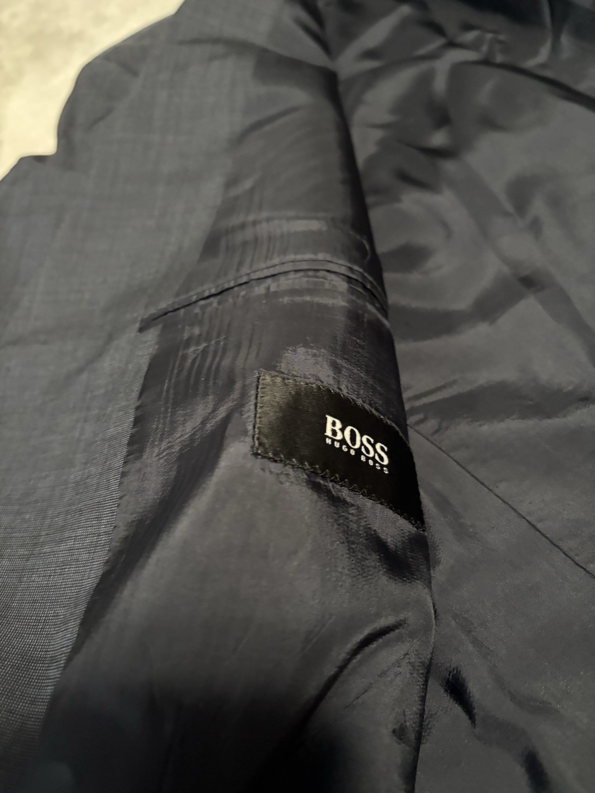 Hugo Boss Mens Blue Wool 3 Button Sport Blazer Jacket Size 42R Super 100 thumbnail 10