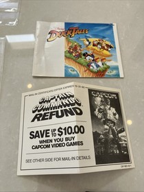 Disney's DuckTales NES CIB Complete w Manual Tested Authentic Smells READ DESCRI