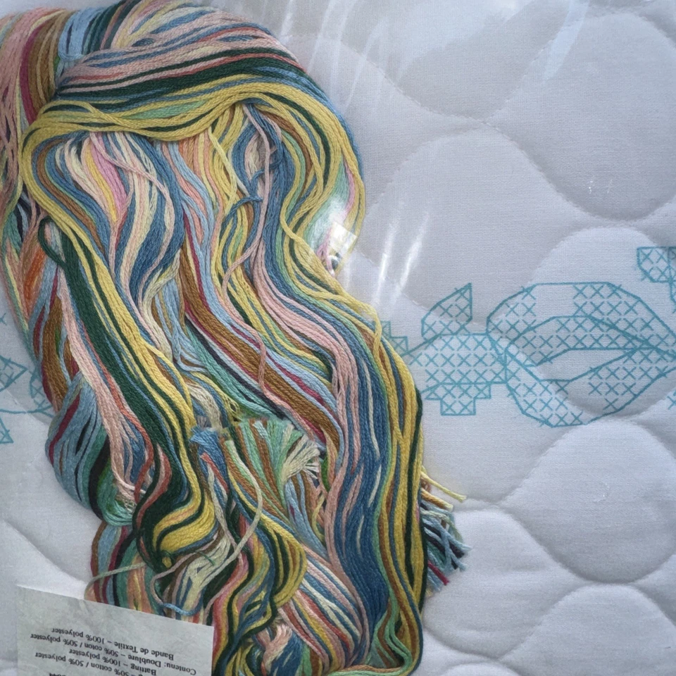 尺寸被子套件十字绣43x34英寸加压婴儿是爱的礼物套件 — 第 4/4 张图片