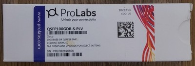 ProLabs QSFP-100G-DR-S-PLV Optical transceiver module, Cisco-compatible