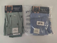 2 BRAND NEW American Eagle Men's Stretch Cotton Boxer Short Size M Medium 4"