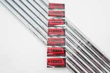 Uncut KBS Tour 90 Chrome Stiff 36.5"-39.5" 4-PW Iron Shaft Set PULLS .355 Taper