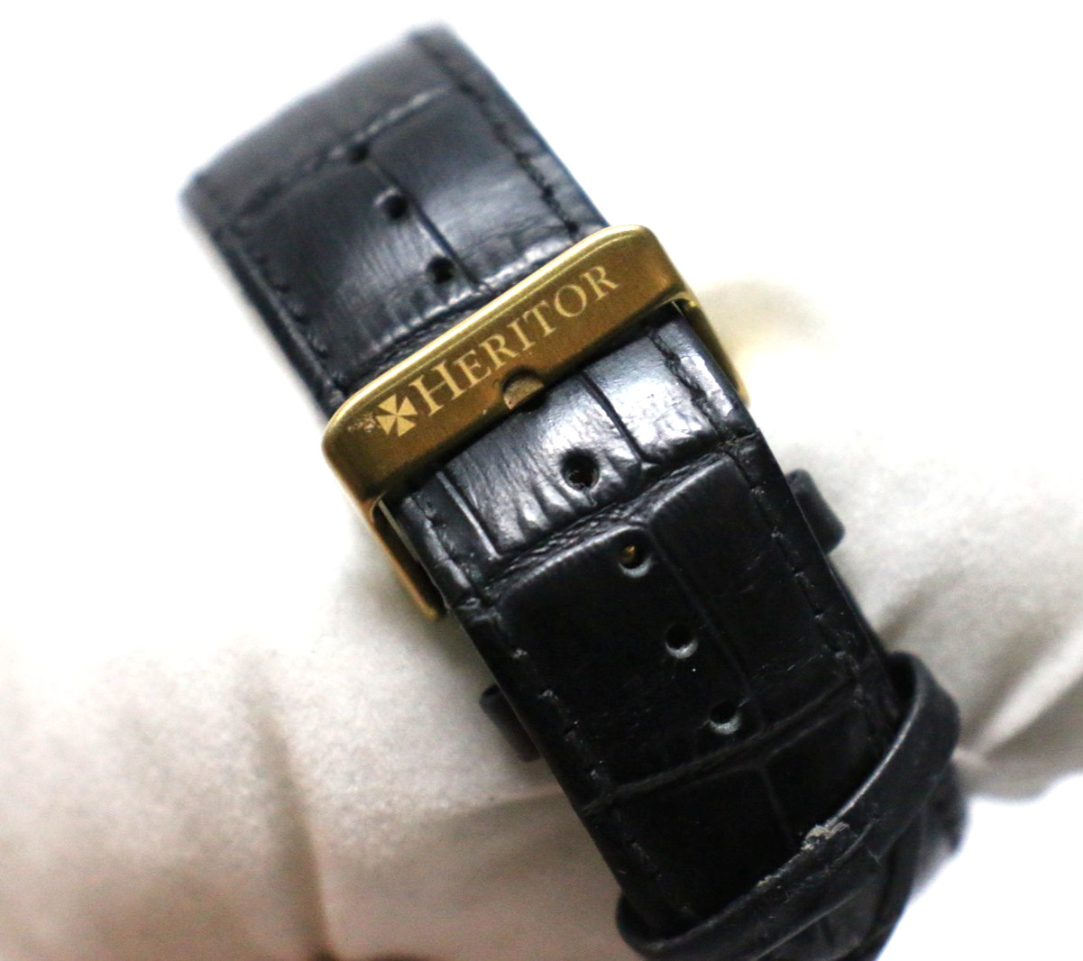 Heritor Automatic Watch Piccard Semi Skeleton Gol… - image 9
