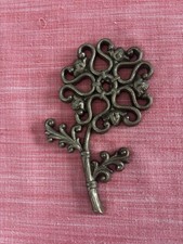 Wall D cor Brown Wicker Look Flower 1978 HOMCO VTG