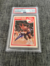 DOMINIQUE WILKENS 1989-90 FLEER AUTOGRAPH CARD PSA
