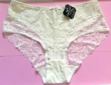 womens sizeL/XL breathable with lace panties ivory elegant comfort bikini lace
