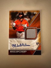 Brice Matthews Rookie Autograph Relic 14/50 Topps 2026 Series 1