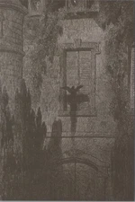 Vintage-Style Gothic Window with Ivy Image Card 4x6 Blank Back New UNP