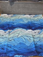 Set Of 4 -2' 2' Abstract Blue And Green Pillow Covers-A