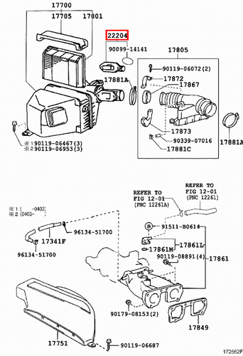 Genuine Lexus RX300 MCU35 RX330 MCU38 MCU33 RX400 h MHU33 MAF AFM Air Flow Meter - Picture 10 of 20