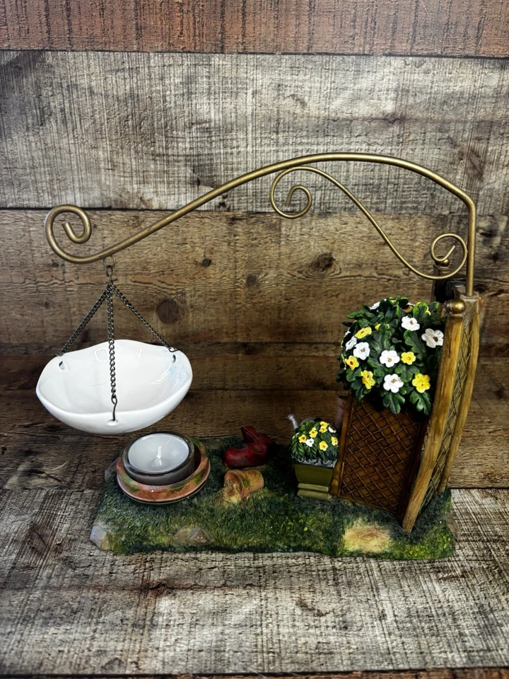 Calentador de cera para tarta colgante Yankee A Gardener’s Yard flores plantas 10x9x4 Foto 4 de 4