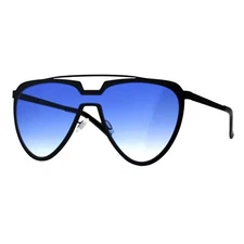 Unique Pilot Sunglasses Unisex Oversized Futuristic Fashion Shades