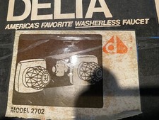 Vintage Delta 2702 2 Handle Wide Spread Tub Faucet With Trim New