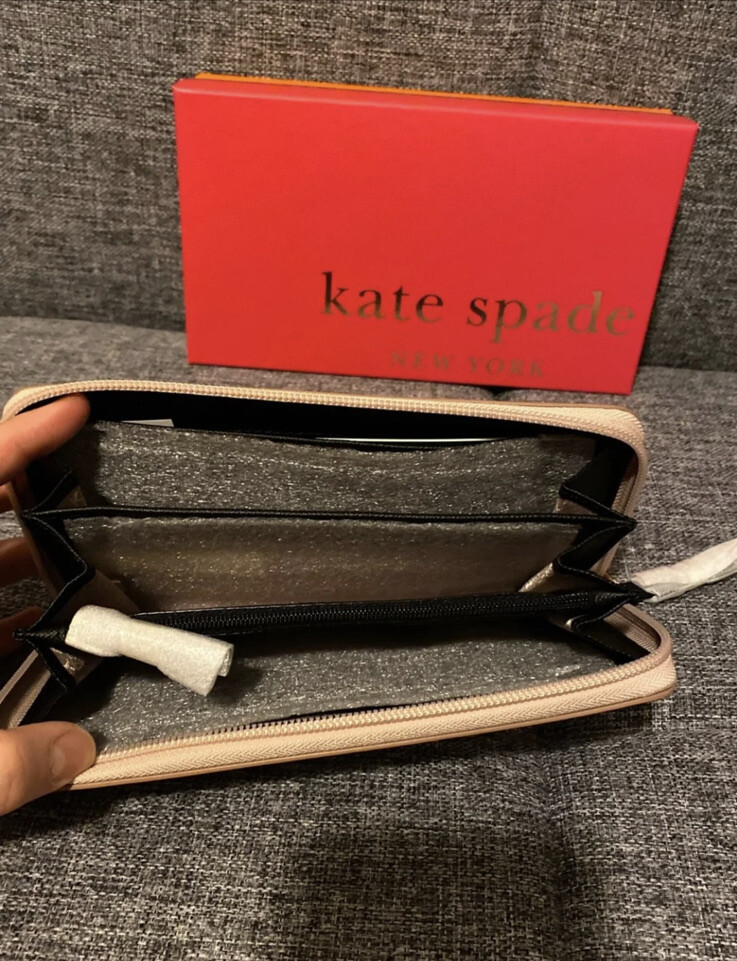 Kate Spade Mavis Street Rose Gold Neda Wallet | eBay