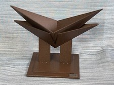 Gilde Arteme Fireplace Stainless Steel Modern Mantlepiece Abstract Art (Mantel)