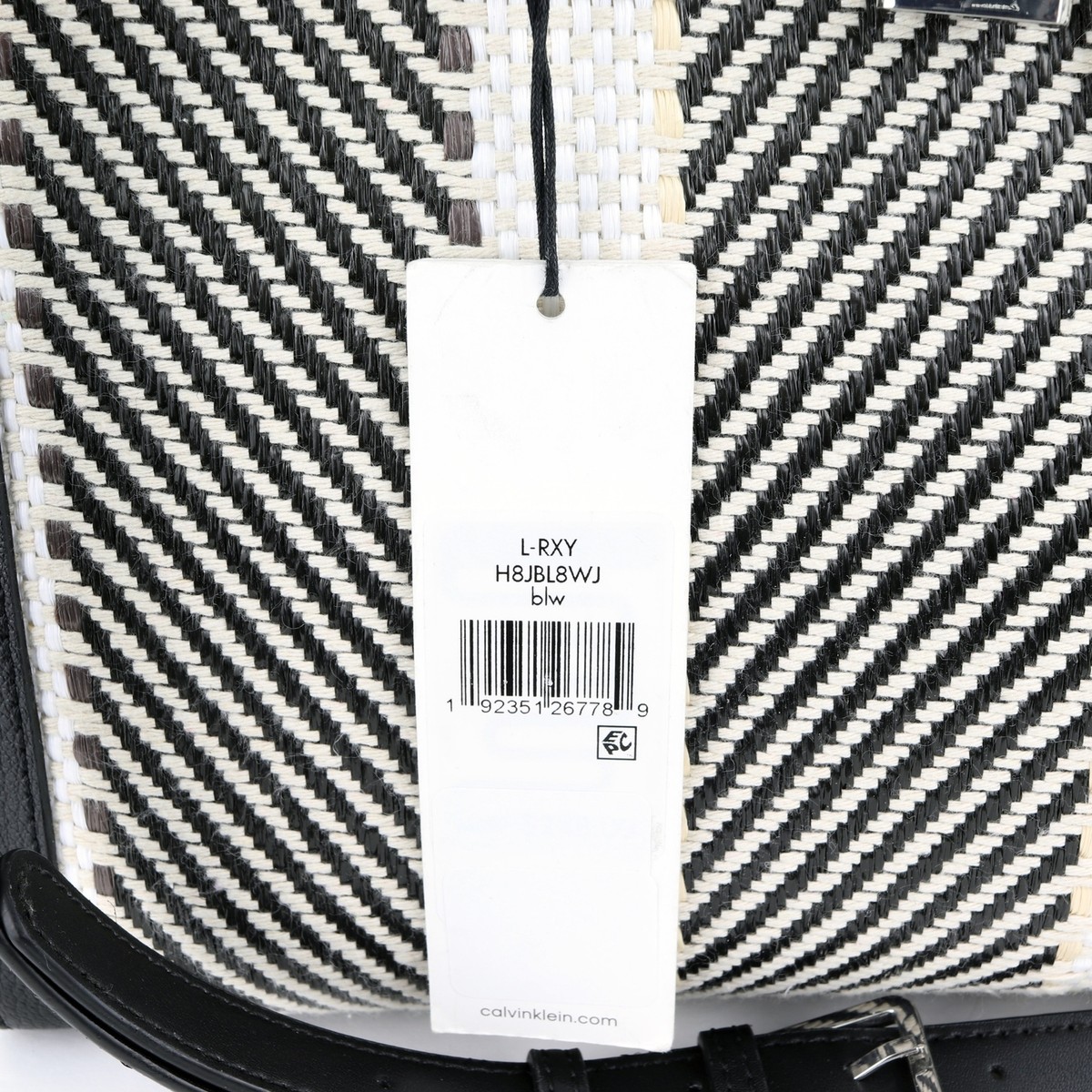 Calvin Klein Raffia Roxy Tote / Shoulder / Hand Bag / Purse $248