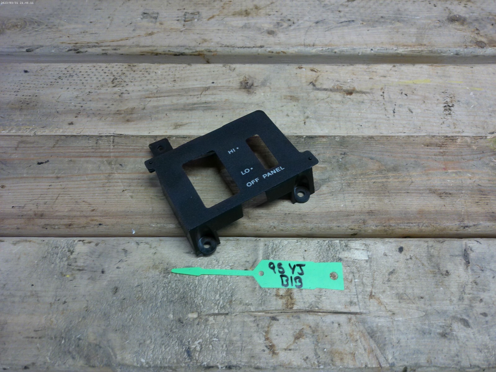 19871995 Jeep Wrangler YJ OEM Headlight Dimmer Dash Trim Panel Cover