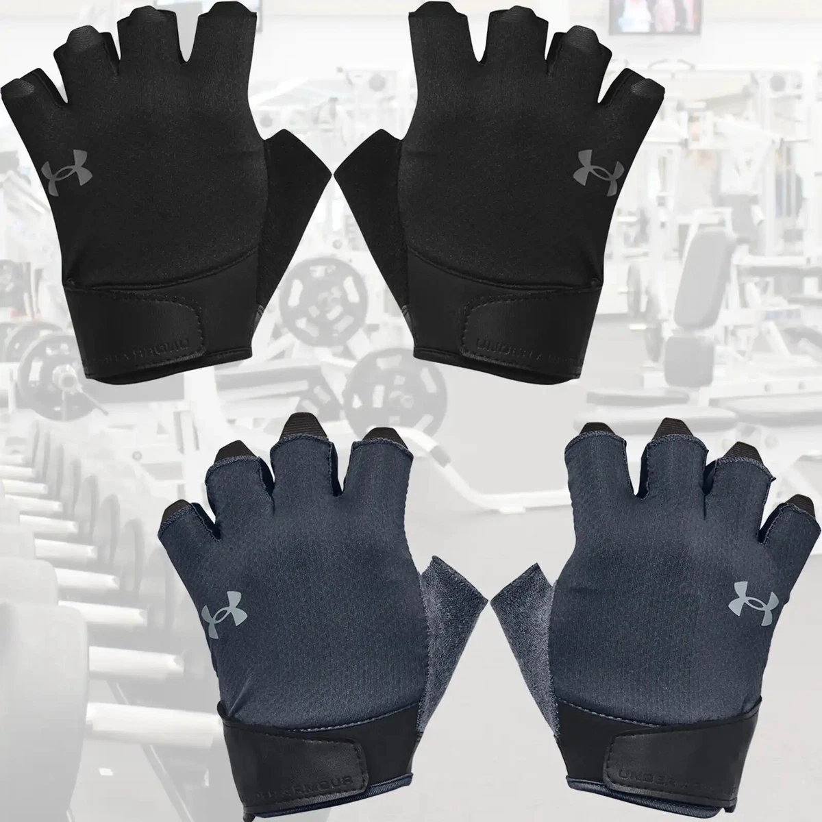 Under Armour Men s Workout Weight Lifting Gloves Black Half