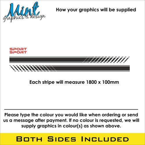 Honda Civic Type R Side Sport Vinyl Stripes Decals Stickers Graphics NO P&P 005 - Picture 2 of 4