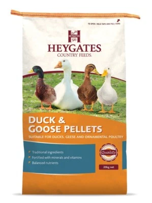 Heygates Duck & Goose Pellets 20 kg For Ducks, Geese & Ornamental Poultry