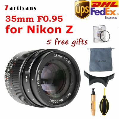 DHL 7artisans 35mm F0.95 APS-C Manual Focus Lens MF for Nikon Z Mount Camera new