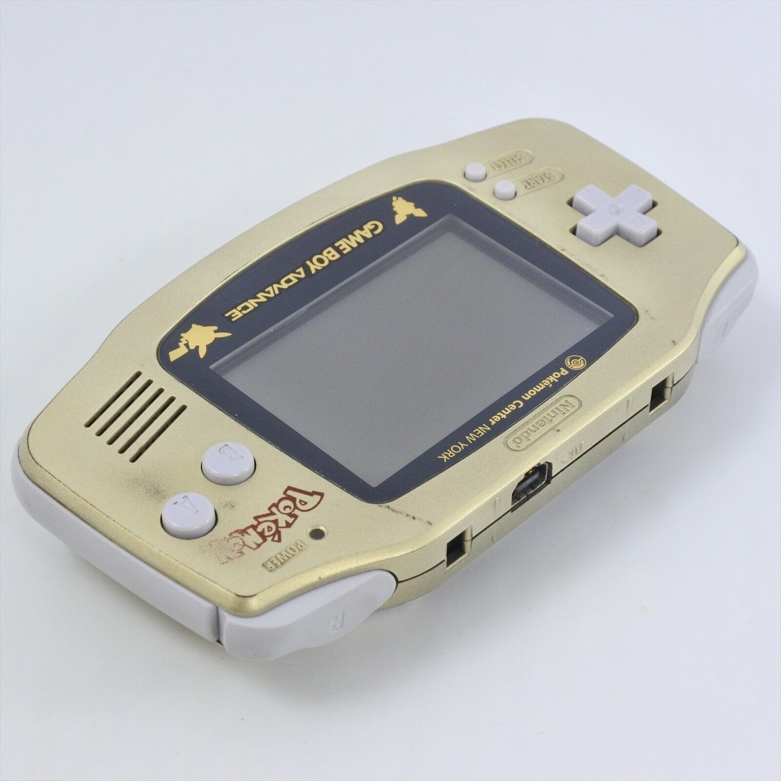 Pokemon Center NEW YORK Limited PIKACHU Gold GAMEBOY ADVANCE CONSOLE G –  Hakushin Retro Game shop