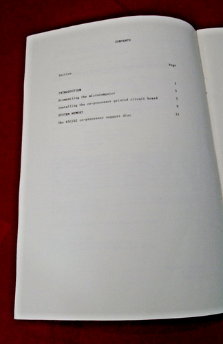 65C102 Co-Processor Utilisateur Guide Pour Le Acorn BBC Master. Issue No.2 Avril - Photo 3 sur 3