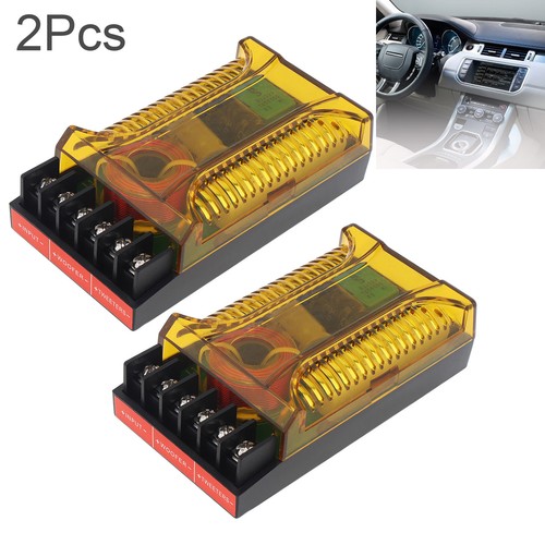 Car Speaker Frequency Divider, 2Pcs 2 Way Car Audio Crossover